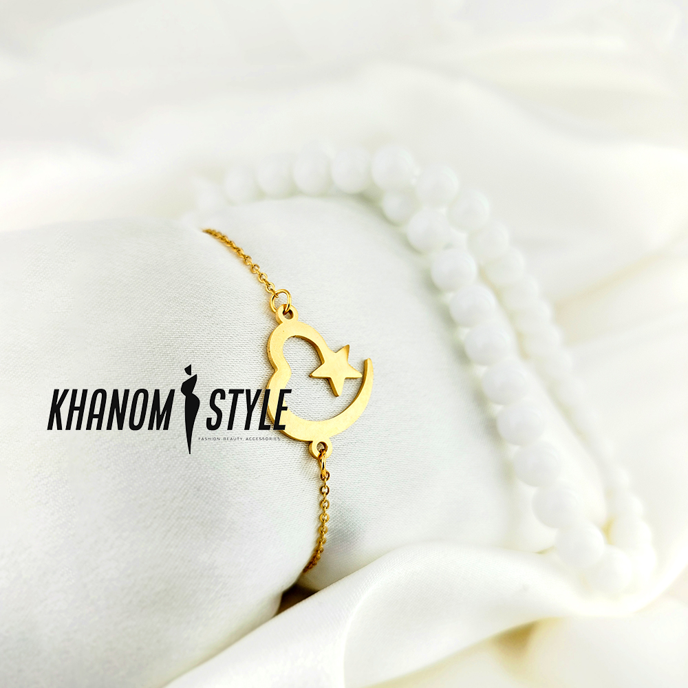 دستبند طرح قلب و ستاره کد B2013